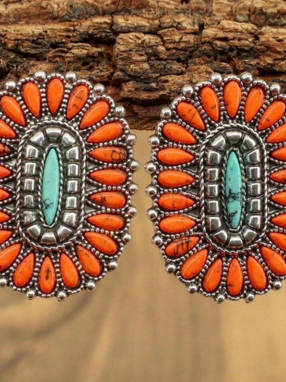 Boho stone Earrings1904